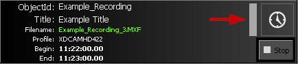 Scheduled Record Status grau
